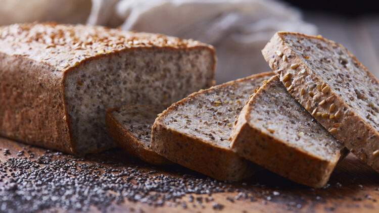 Buckwheat and chia seeded loaf