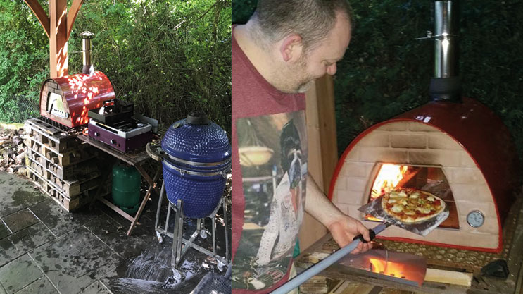 Daryll Young barbecue cooking outside