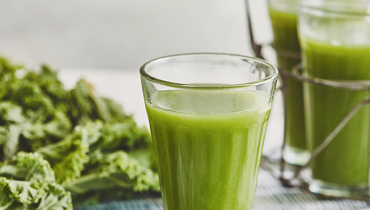 Cucumber celery lime and kale juice