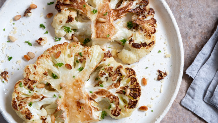 Grilled Spiced Lime Cauliflower Steaks