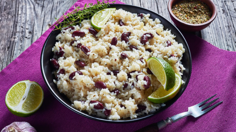 rice and peas