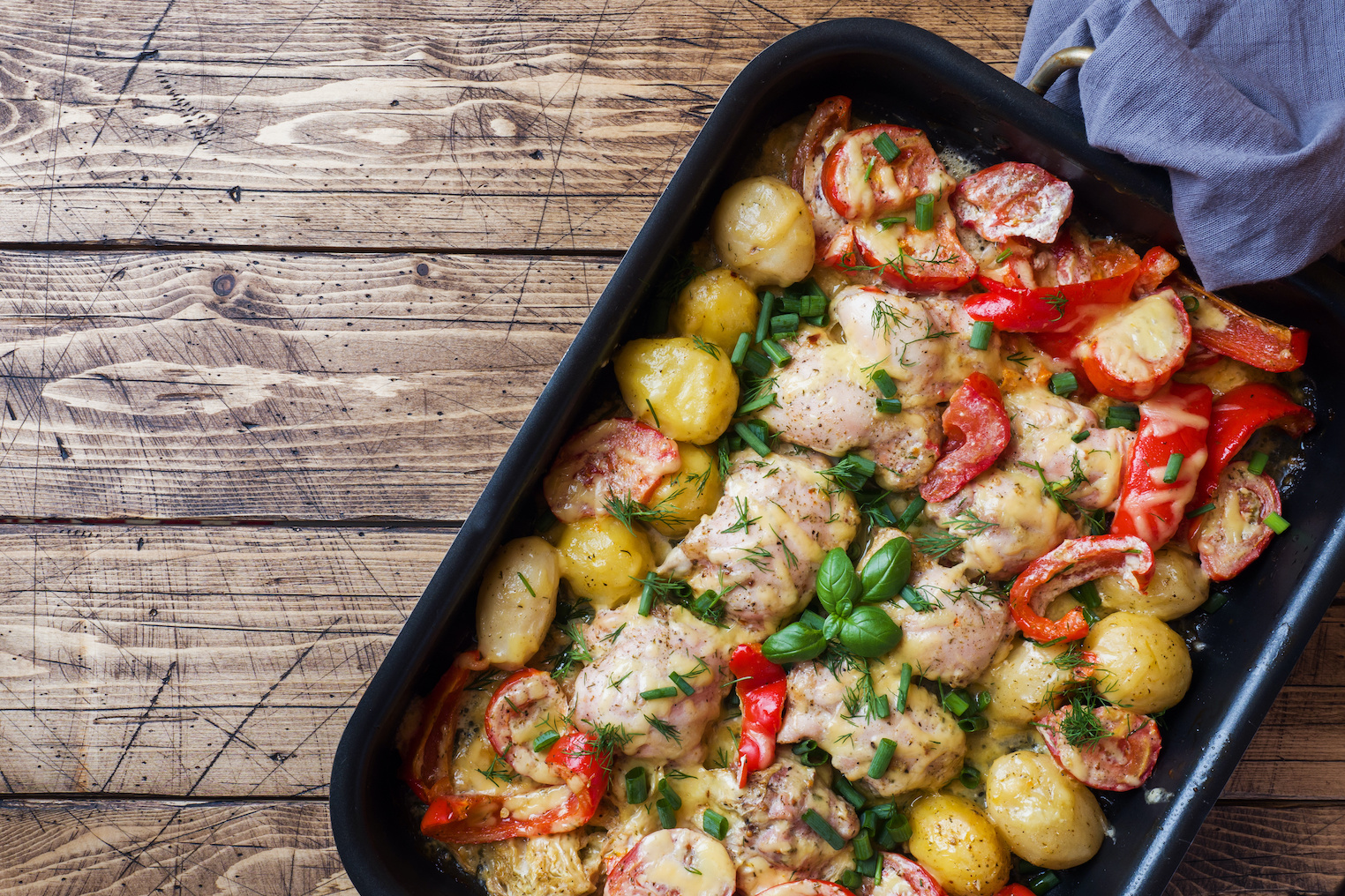 Roast Chicken Tray Bake - BM | Independently Minded Contract Caterer
