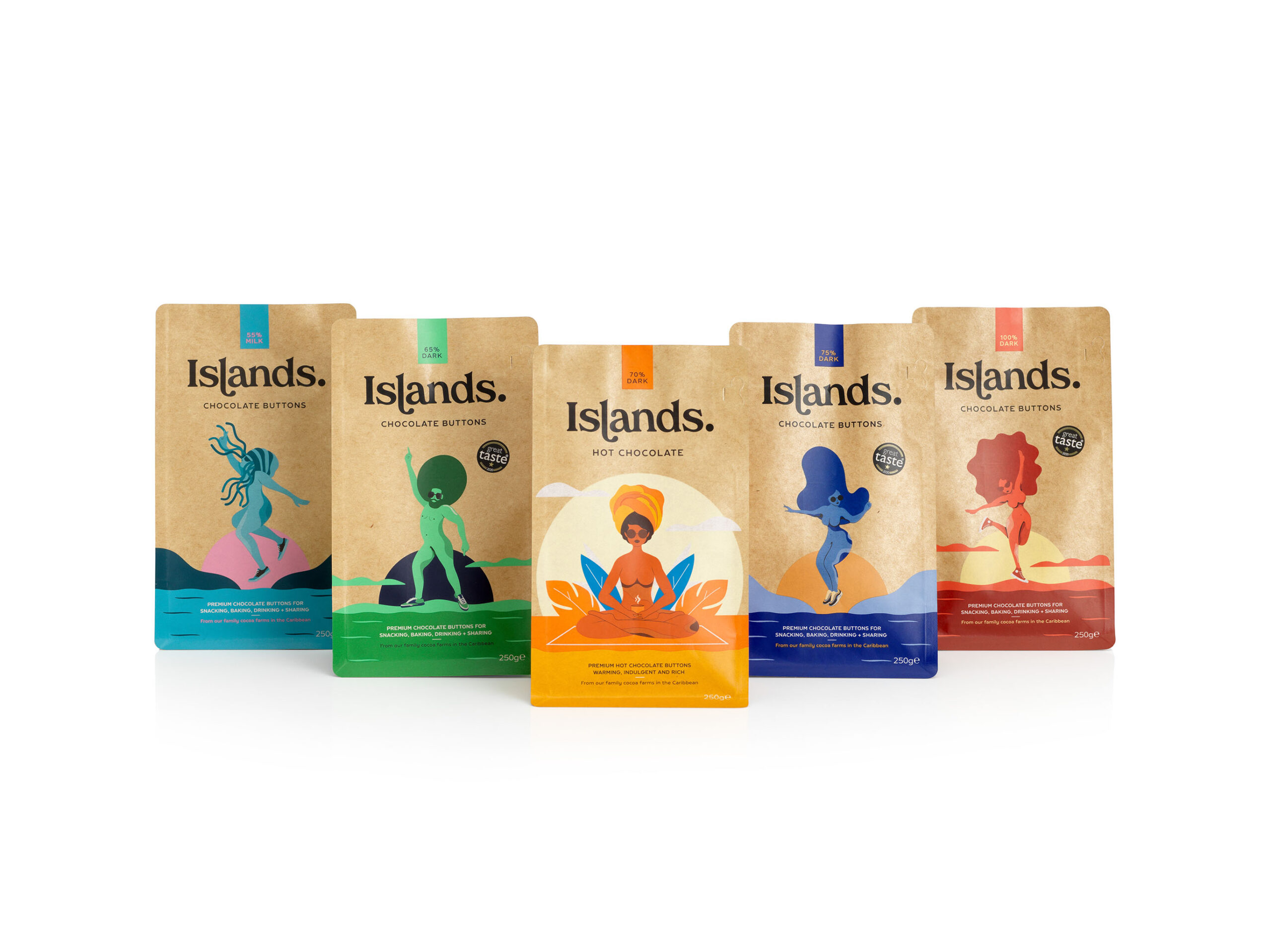 Bags of Islands chocolate