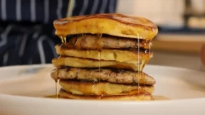 Sausage And Pancake Stack