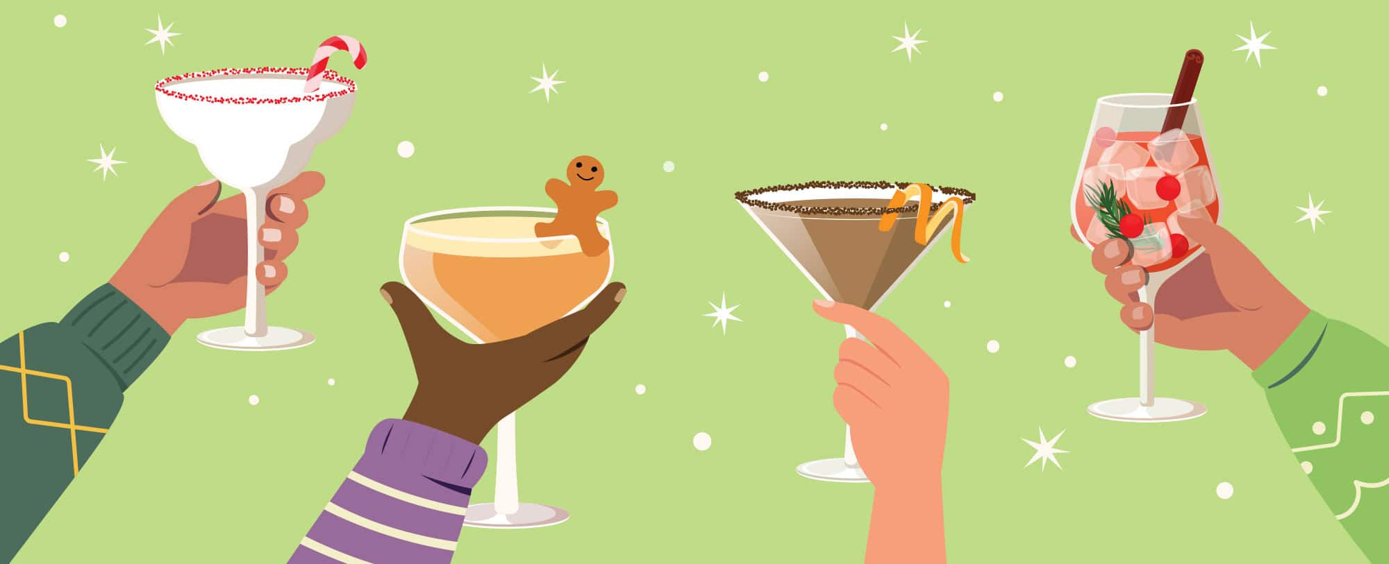 Christmas mocktails