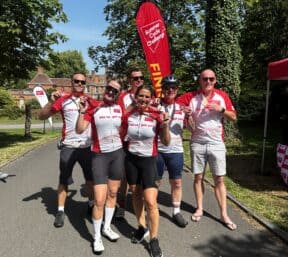 Hospitality Action charity cycle