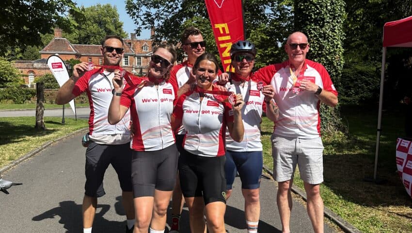 Hospitality Action charity cycle